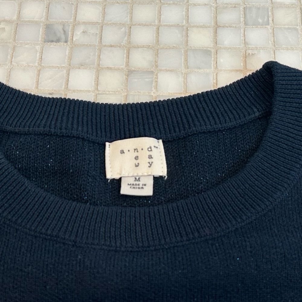 a new day Blue Crewneck Gitter Sweater - Picture 5 of 9